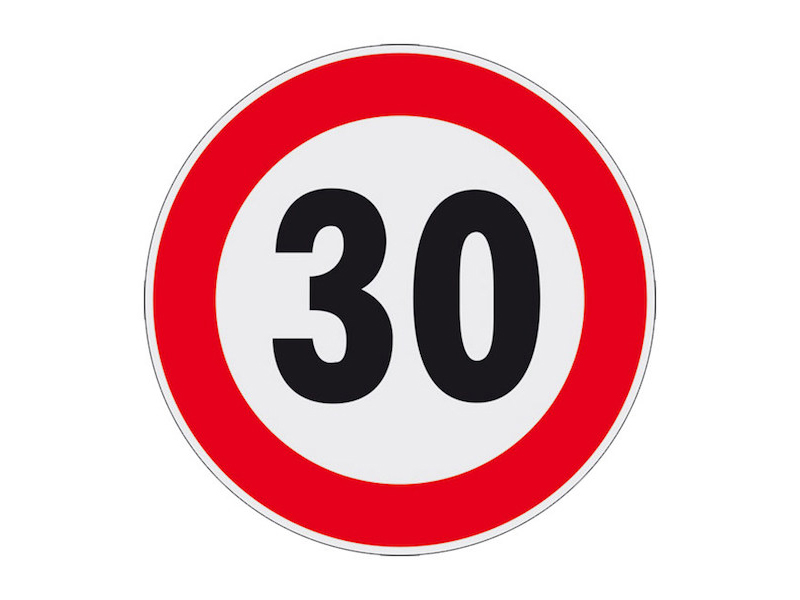 Vendita e Noleggio CARTELLO LIMITE 30 KM/*H CON SENSO ALTERNATO General Car
